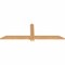 Ekena Millwork Eugene Smooth Timber Gable Bracket, Western Red Cedar, 60"W x 20"H x 1 1/2"D x 3 1/2"F, 8/12 Pitch GBW060X20X0204EUG00SWR - alternate 2